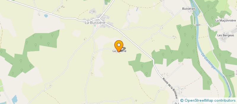 localisation de l'entreprise SCI AUX TROIS SOEURS  LA BUSSIERE
