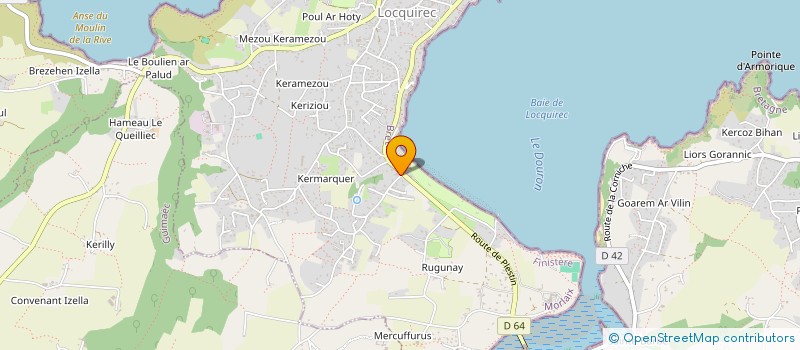 localisation de l'entreprise SCI AUX TROIS TOITS  LOCQUIREC