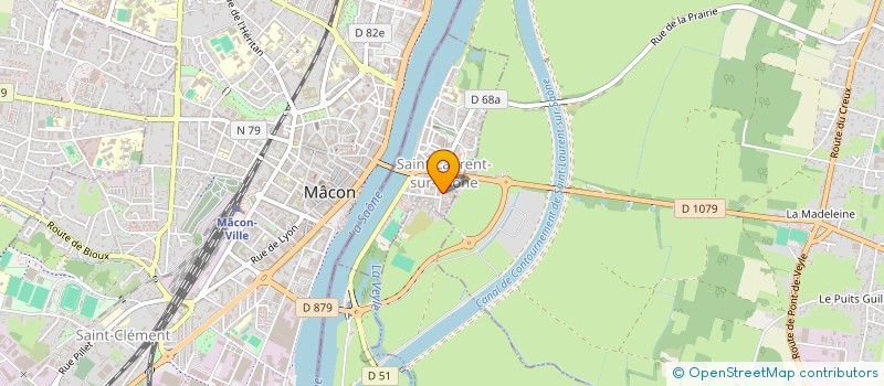 localisation de l'entreprise SCI AUX TROIS TOURS  SAINT-LAURENT-SUR-SAONE