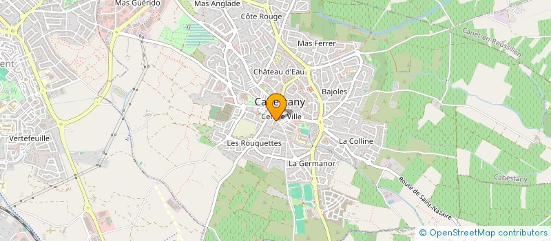 localisation de l'entreprise SCI AUX VIEUX CHALETS  CABESTANY