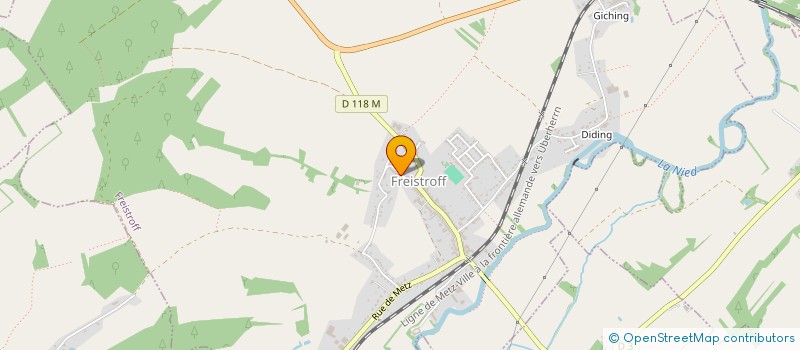 localisation de l'entreprise SCI AUXALES  ALZING