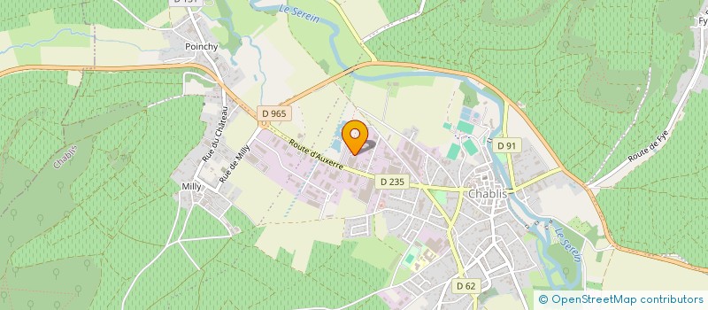 localisation de l'entreprise SCI AUXBAT  CHABLIS