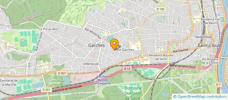 localisation de l'entreprise SCI AUXENFANS à GARCHES