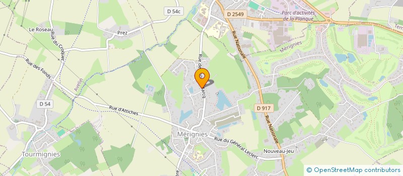 localisation de l'entreprise SCI AUXENFANTS à MERIGNIES