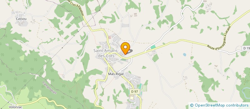 localisation de l'entreprise SCI AUXIDRI  SAINT-AMANS-DES-COTS