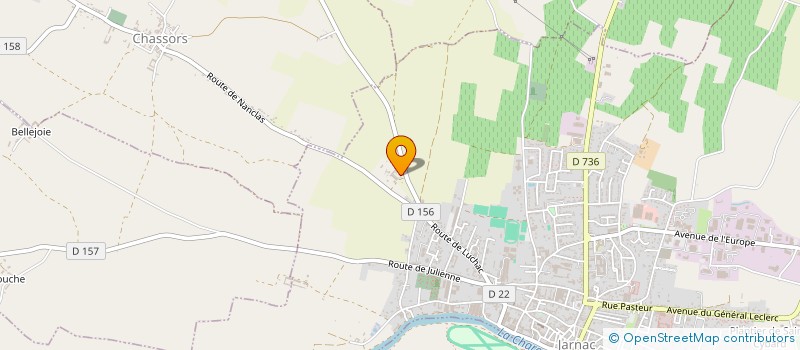 localisation de l'entreprise SCI AUXIRE à JARNAC