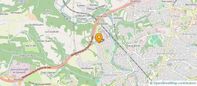 localisation de l'entreprise SCI AUXIS à QUIMPER