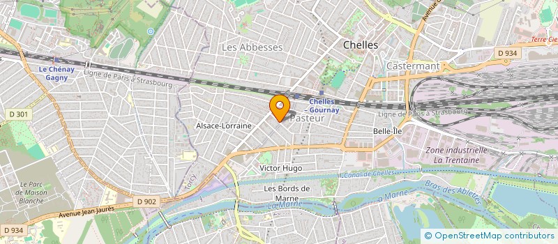 localisation de l'entreprise SCI AUZ à CHELLES