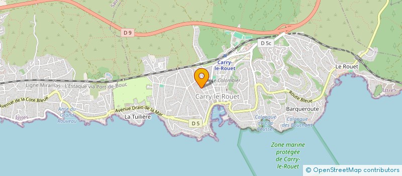 localisation de l'entreprise SCI AUZER VERDET  CARRY-LE-ROUET