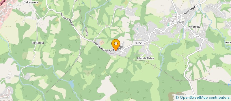 localisation de l'entreprise SCI AUZOKA  AHETZE