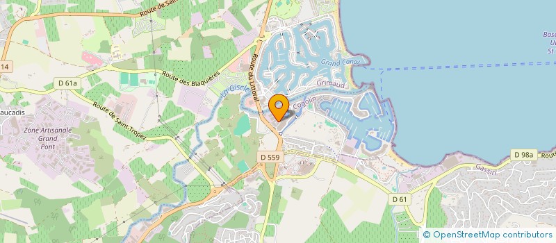 localisation de l'entreprise SCI AV 1  COGOLIN