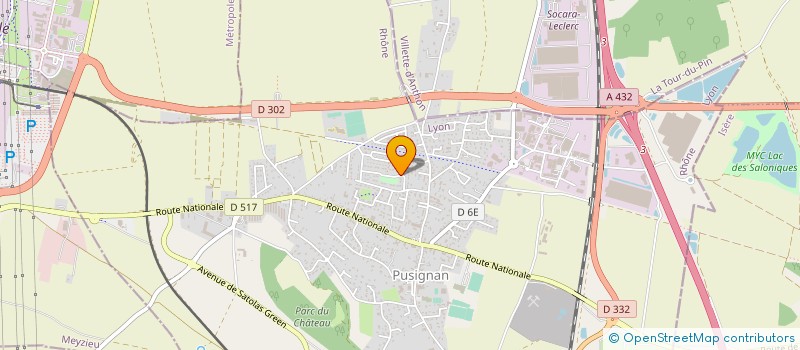 localisation de l'entreprise SCI AV  PUSIGNAN