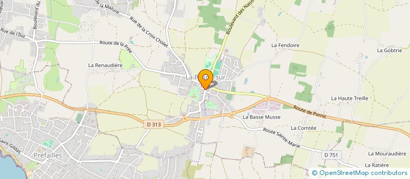 localisation de l'entreprise SCI AV à LA PLAINE-SUR-MER