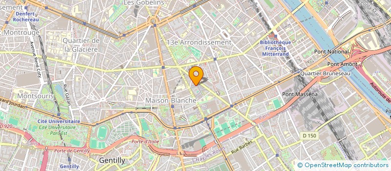 localisation de l'entreprise SCI AV. CHOISY  PARIS