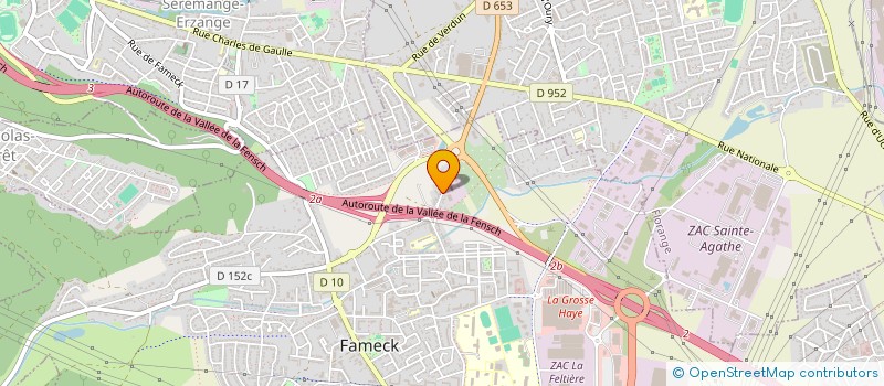 localisation de l'entreprise SCI AV'INVEST  FAMECK