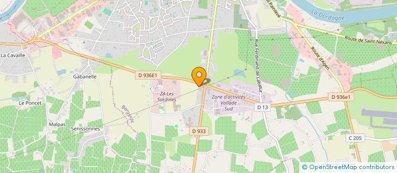 localisation de l'entreprise SCI AV-JV à BERGERAC