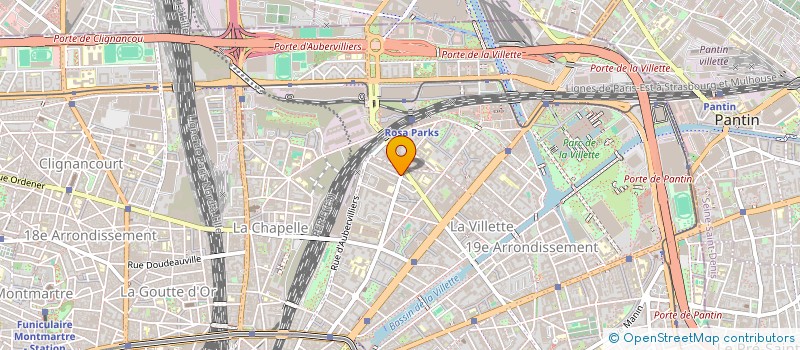 localisation de l'entreprise SCI AV   RAF  PARIS