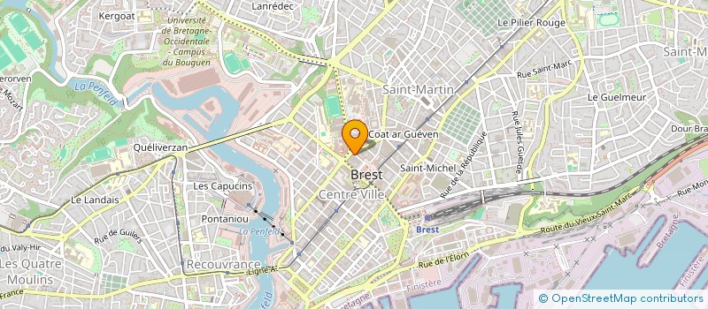 localisation de l'entreprise SCI AVA 2  BREST