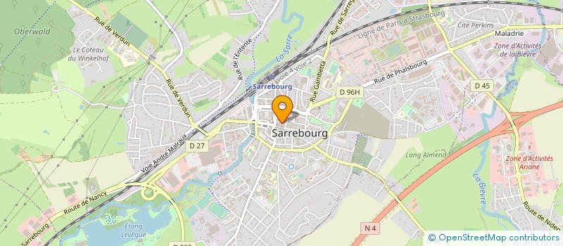 localisation de l'entreprise SCI AVA à SARREBOURG