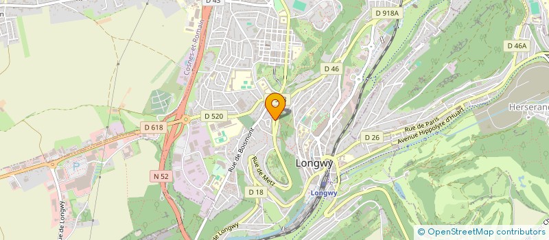 localisation de l'entreprise SCI AVA à LONGWY