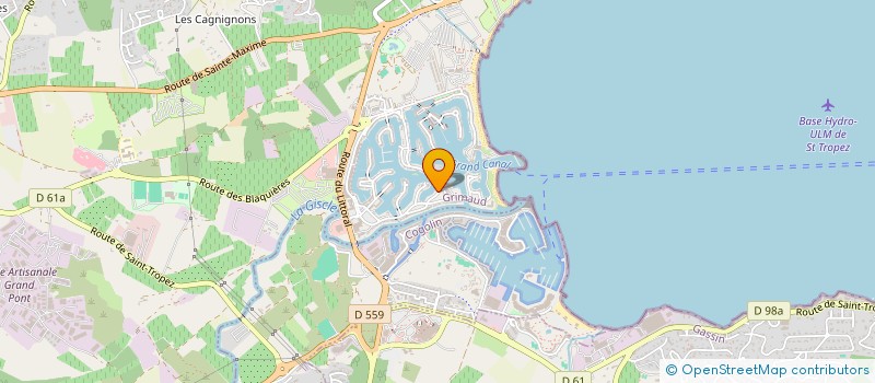 localisation de l'entreprise SCI AVA à GRIMAUD