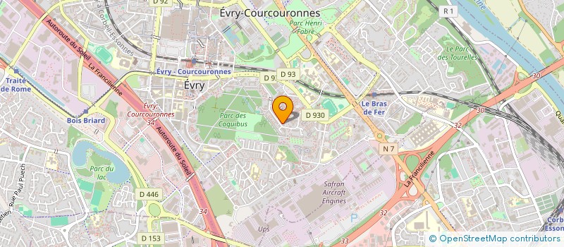 localisation de l'entreprise SCI AVA à EVRY-COURCOURONNES