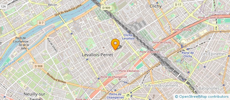 localisation de l'entreprise SCI AVA à LEVALLOIS-PERRET