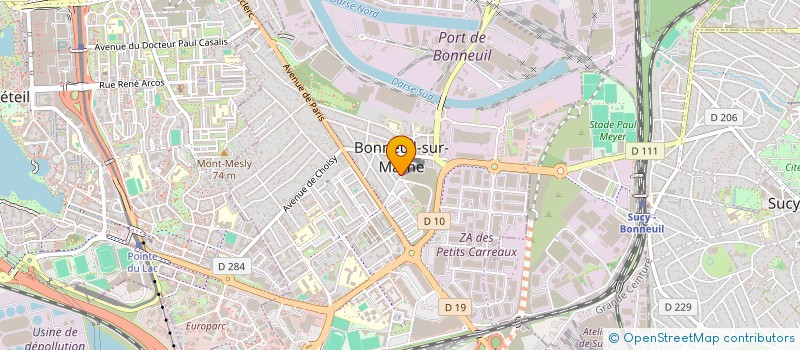 localisation de l'entreprise SCI AVA à BONNEUIL-SUR-MARNE