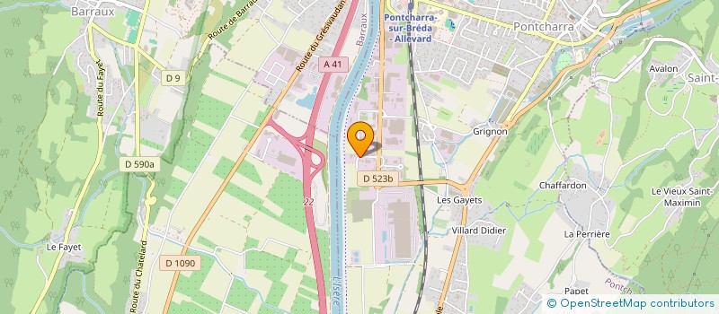 localisation de l'entreprise SCI AVA  PONTCHARRA