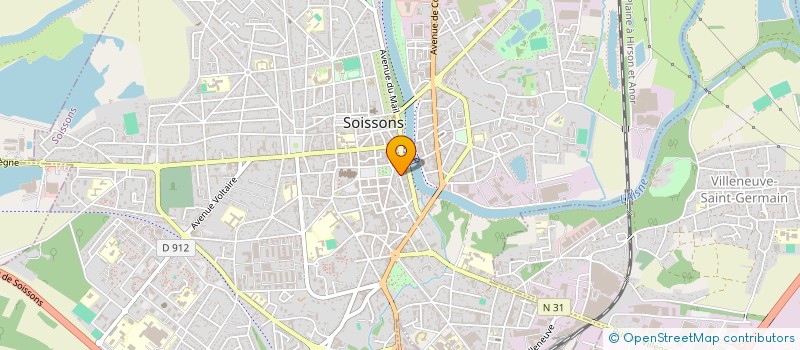 localisation de l'entreprise SCI AVACS à SOISSONS