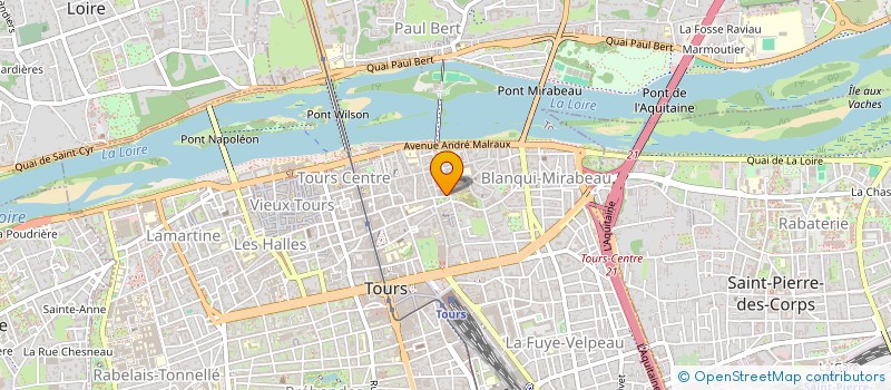 localisation de l'entreprise SCI AVAL  TOURS