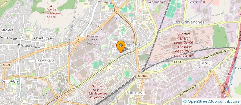 localisation de l'entreprise SCI AVALANGE  CLERMONT-FERRAND