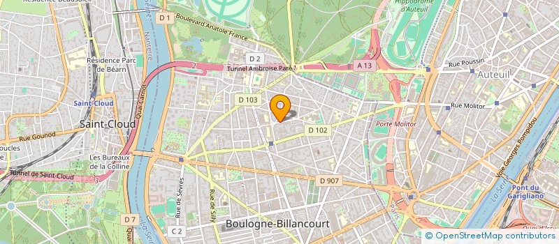 localisation de l'entreprise SCI AVALLON 3 à BOULOGNE-BILLANCOURT