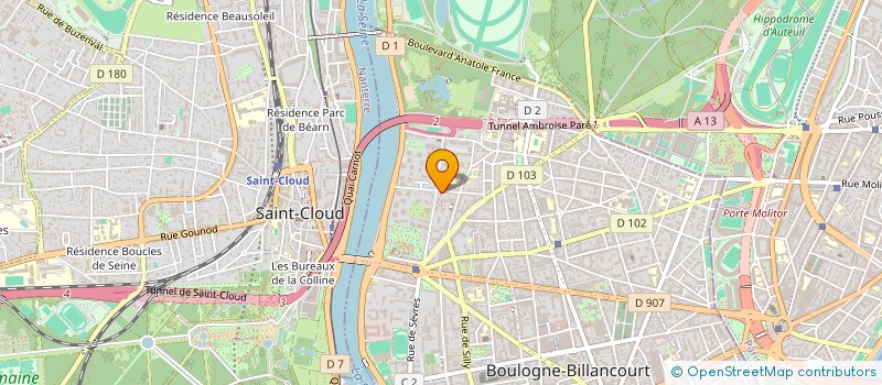 localisation de l'entreprise SCI AVALON à BOULOGNE-BILLANCOURT