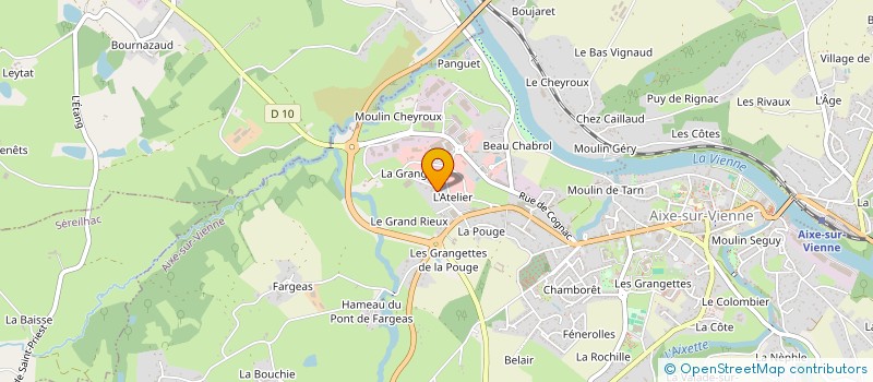 localisation de l'entreprise SCI AVALON à AIXE-SUR-VIENNE
