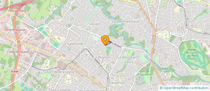 localisation de l'entreprise SCI AVALON à ORVAULT