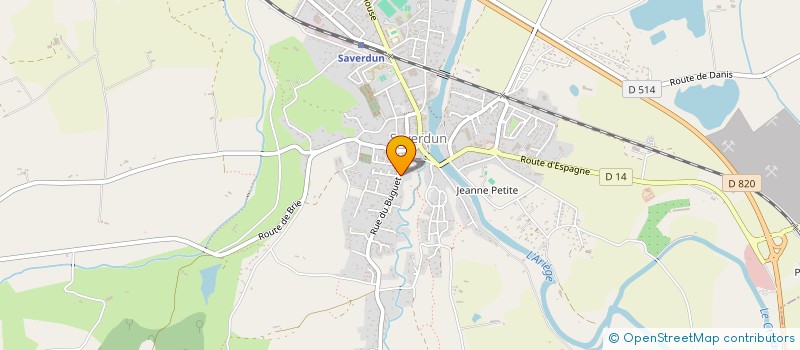 localisation de l'entreprise SCI AVANA à SAVERDUN