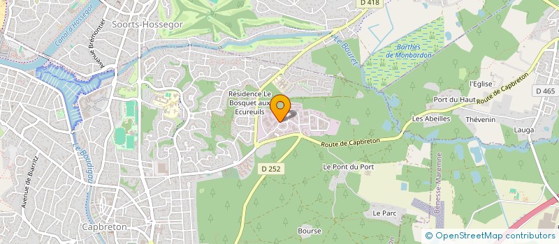 localisation de l'entreprise SCI AVANBAIV à CAPBRETON