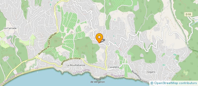 localisation de l'entreprise SCI AVANINAT  LA CROIX-VALMER