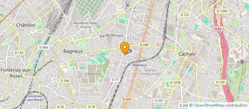 localisation de l'entreprise SCI AVANTGARDE à BAGNEUX