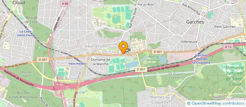 localisation de l'entreprise SCI AVC à VAUCRESSON
