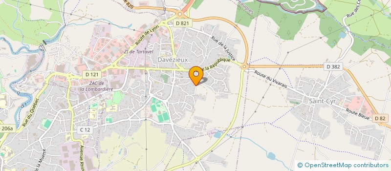 localisation de l'entreprise SCI AVCG  DAVEZIEUX