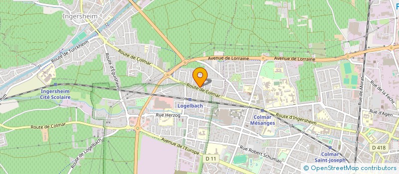 localisation de l'entreprise SCI AVCI  INGERSHEIM