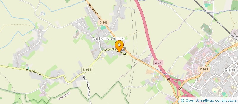 localisation de l'entreprise SCI AVD DU PEVELE  AUCHY-LEZ-ORCHIES