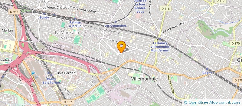 localisation de l'entreprise SCI AVE DES CHARMILLES  VILLEMOMBLE