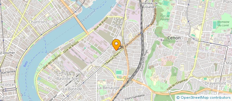 localisation de l'entreprise SCI AVE GEORGES CLEMENCEAU  LE BOUSCAT