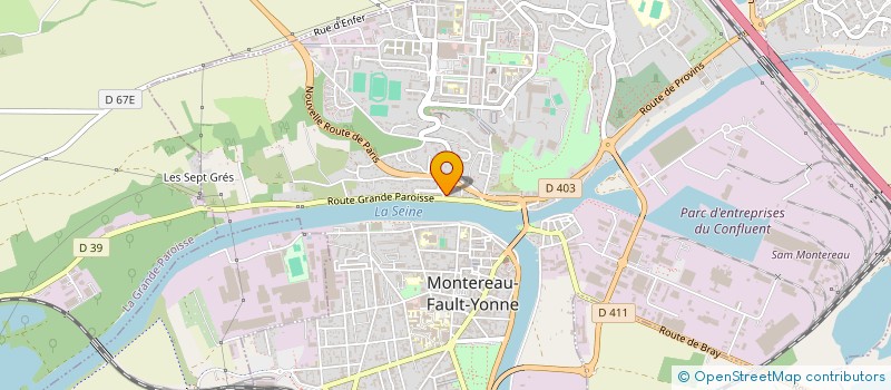 localisation de l'entreprise SCI AVE MARIA à MONTEREAU-FAULT-YONNE