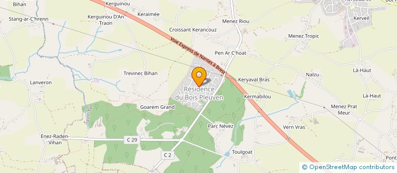 localisation de l'entreprise SCI AVEA SAINT YVI  SAINT YVI