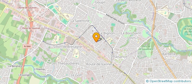 localisation de l'entreprise SCI AVECLONGCHAMPS à ORVAULT