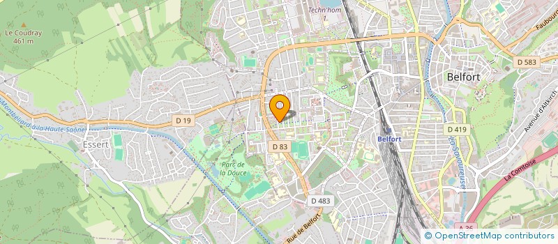 localisation de l'entreprise SCI AVEI à BELFORT